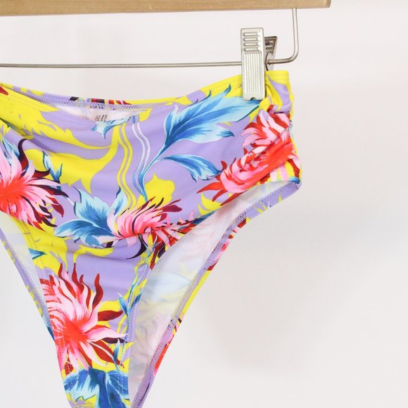 *SHEIN Floral Purple Bikini Bottom - Picture 2 of 4